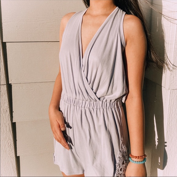 LA Brand Other - Periwinkle Lace Romper